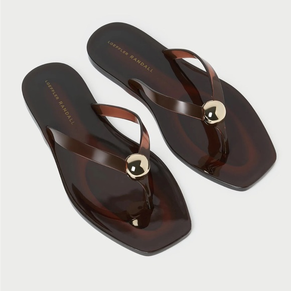 Loeffler Randall Shoes - Jovie Brown Jelly Flip Flop Loeffler Randall